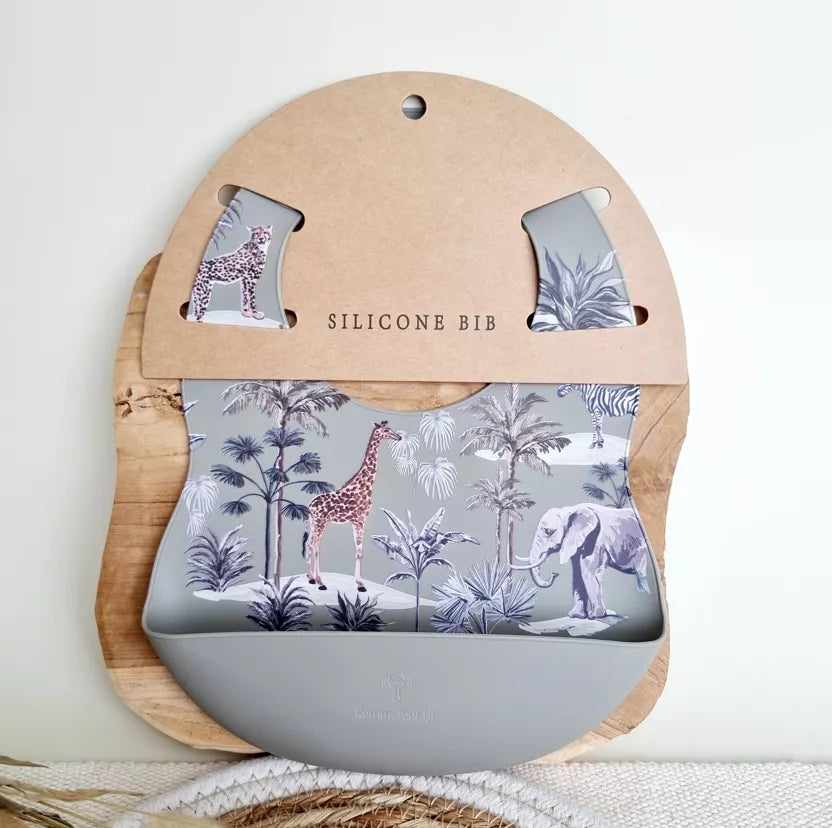 🌿 Bavaglino in silicone Jungle – Salvia
